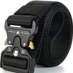 Multi-Function Heavy Duty Combat Belt - Adjustable Nylon Webbing Tactical Belt for Outdoor Sports, Hiking & Work