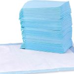 Dog and Puppy Pee Pads, 5-Layer Leak-Proof Super Absorbent, Quick-Dry Surface, Potty Training, Regular (22x22"), 100 Count, Blue & White